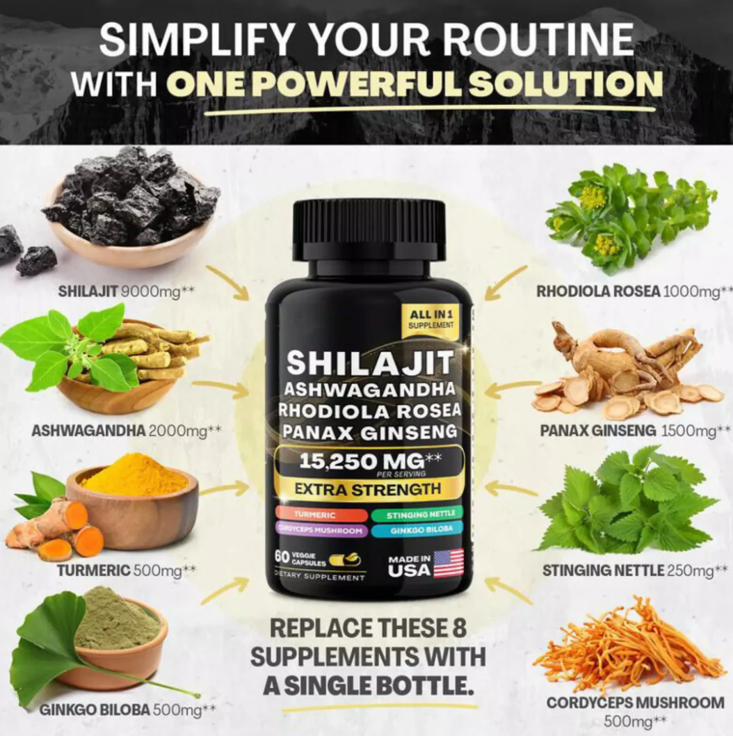 Elevate Naturals Shilajit Performance Blend