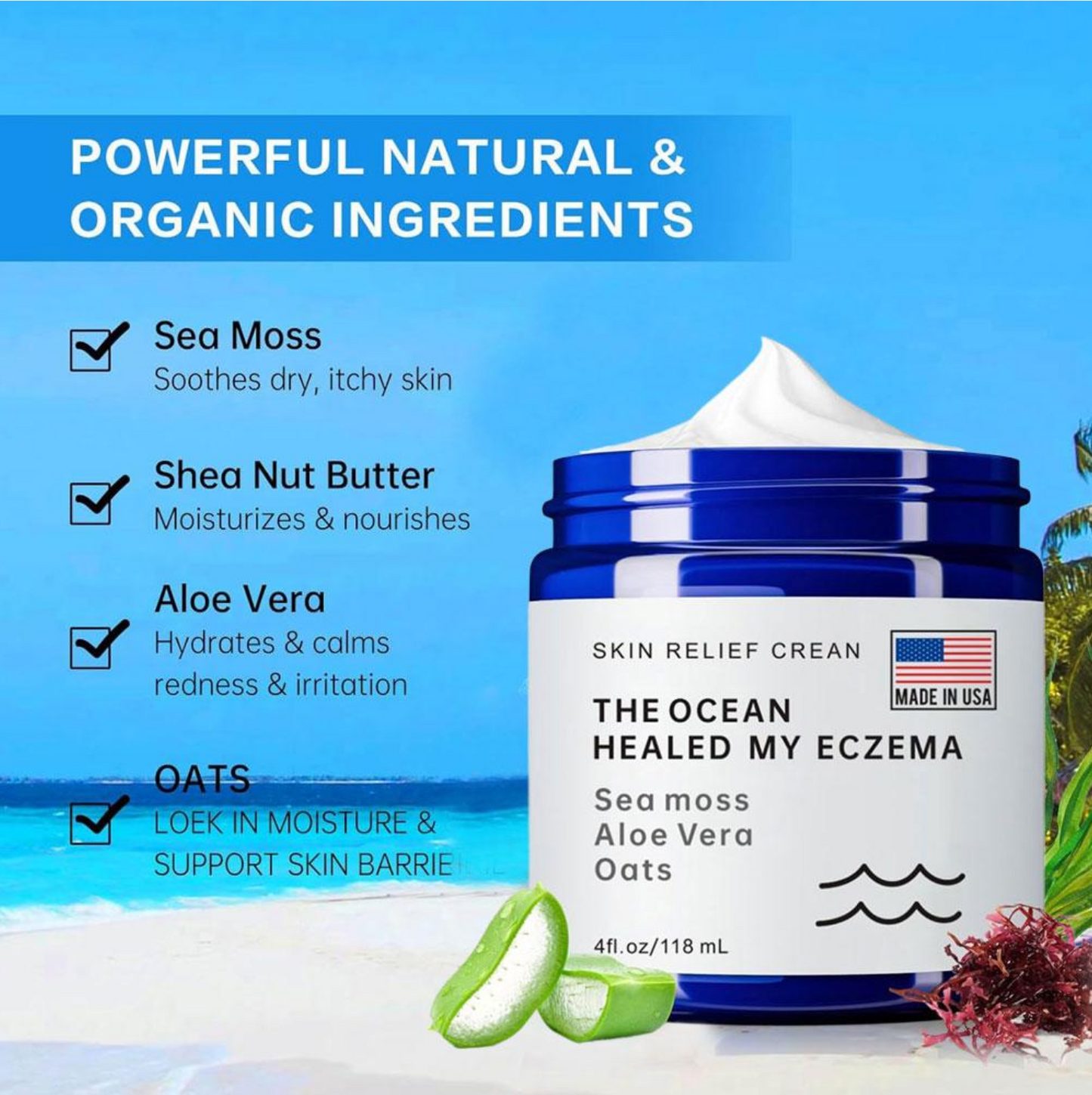 Elevate Naturals Skin Relief Cream