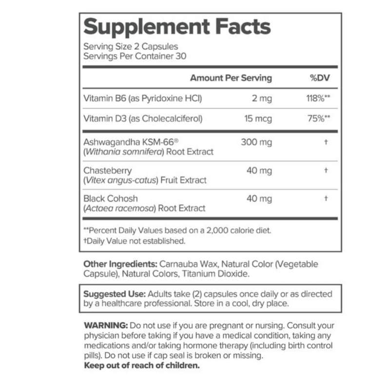 Elevate Naturals™ Menopause Support Capsules