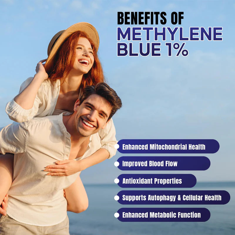 Methylene Blue 1% – Pharmaceutical Grade Drops 50ml (1.7 Fl Oz)