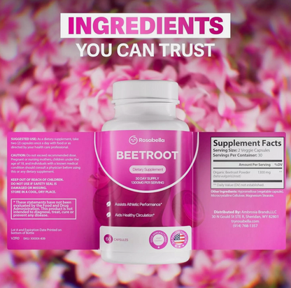 Elevate Naturals Beetroot Capsules